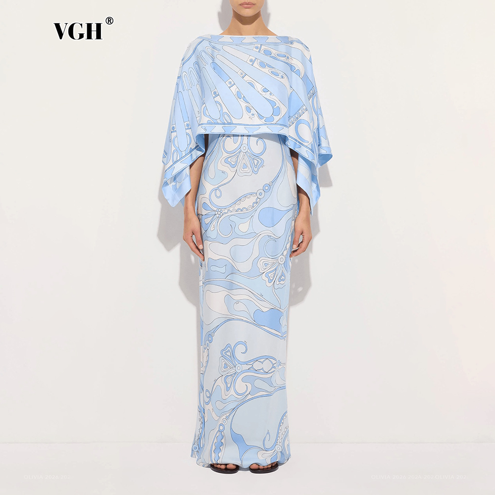 Formal Women'S Wear - VGH Light Blue Abstract Print Two