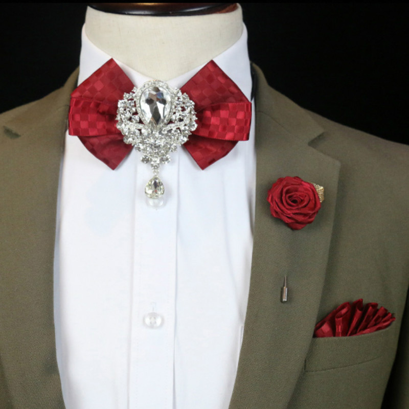 Women Formal Wear Korean - Ren Phối Nơ Thổ Cẩm Dành
