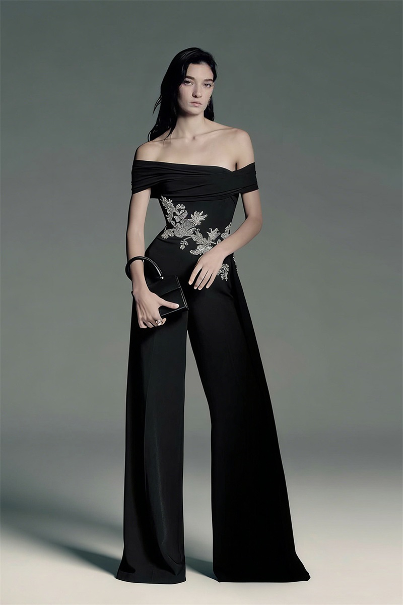Black Crystals Women Jumpsuit  - đánh giá và giá Women'S Formal Jumpsuit Evening Wear