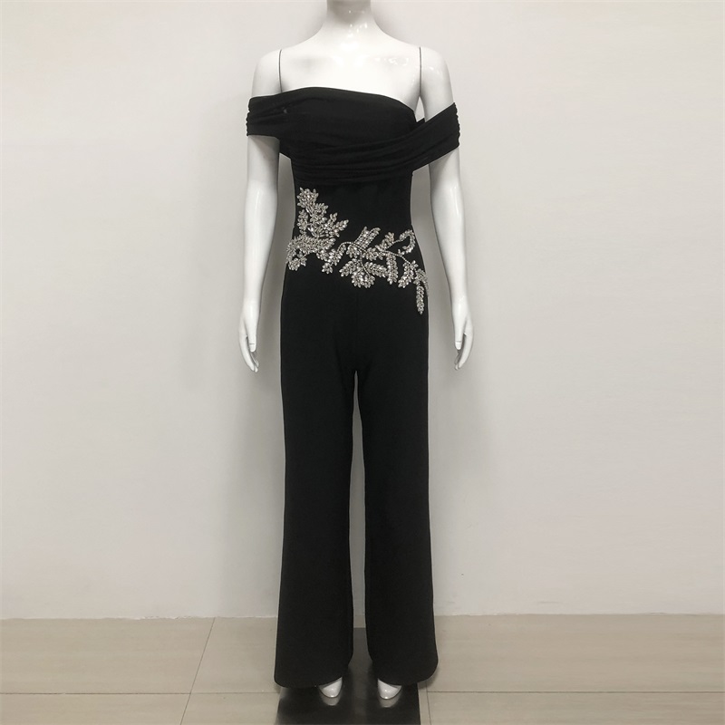 Black Crystals Women Jumpsuit  - đánh giá và giá Women'S Formal Jumpsuit Evening Wear