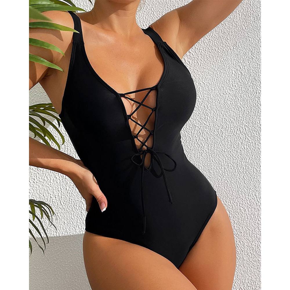 Cikini-One Piece Swimsuit for  - đánh giá và giá Monochrome Suit Set