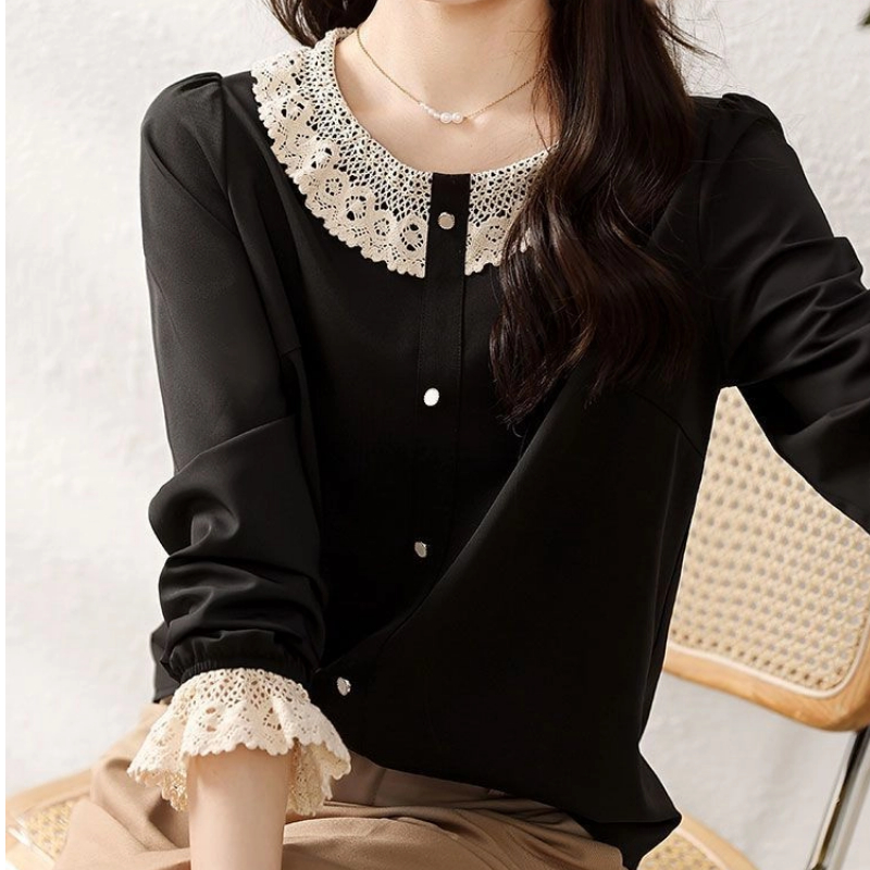 Women Clothes Contrast Patchwo - đánh giá và giá Women'S Formal Wear Blouse
