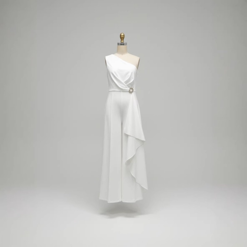 Elegant Women's White One Shou - đánh giá và giá Women'S Formal Jumpsuit Evening Wear