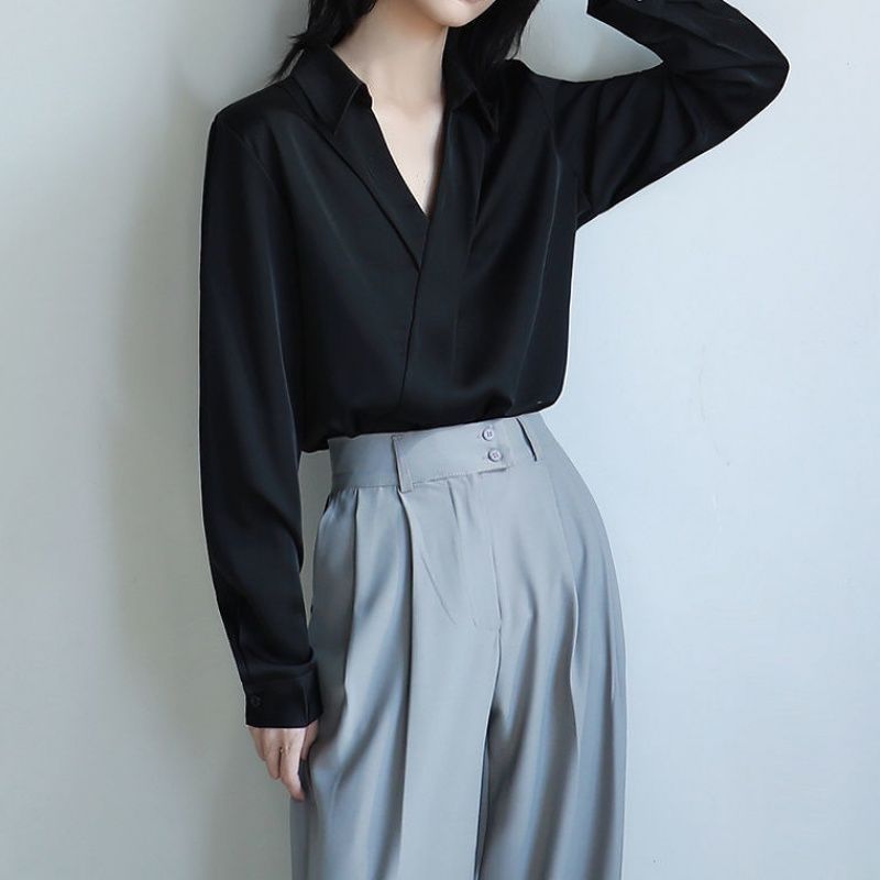 Gidyq Women Black Chiffon Shir - đánh giá và giá Women'S Formal Wear Blouse