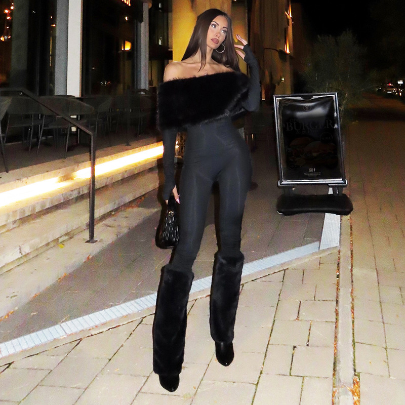 Luxury Fur Women Jumpsuit Sexy - đánh giá và giá Women'S Formal Jumpsuit Evening Wear