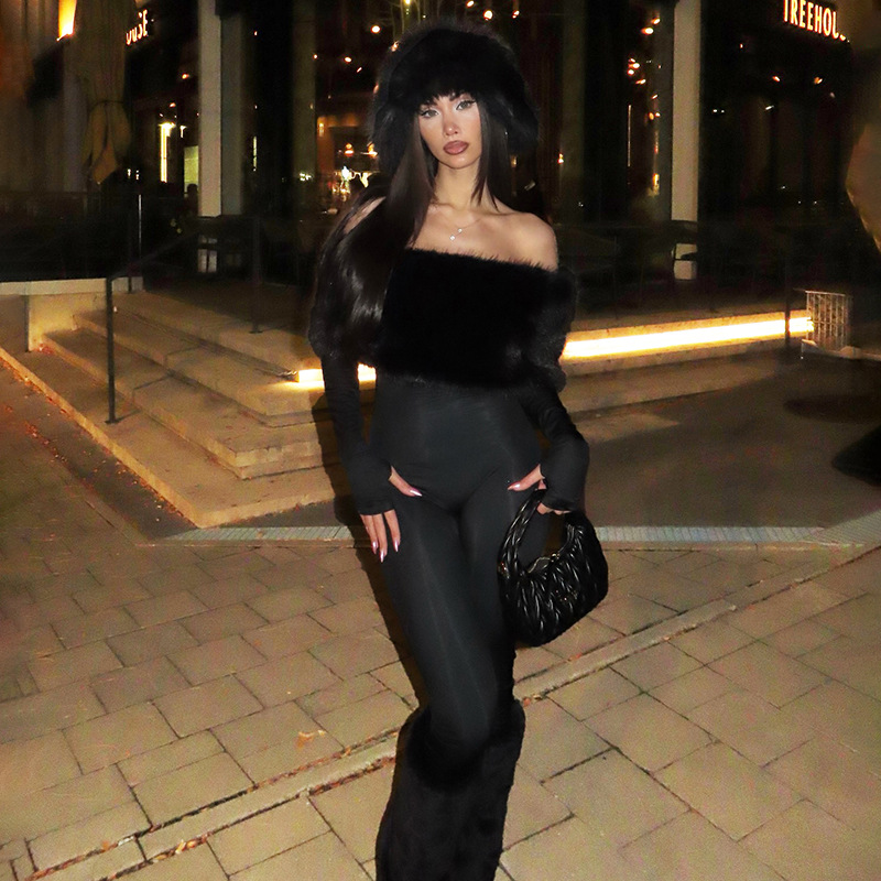 Luxury Fur Women Jumpsuit Sexy - đánh giá và giá Women'S Formal Jumpsuit Evening Wear