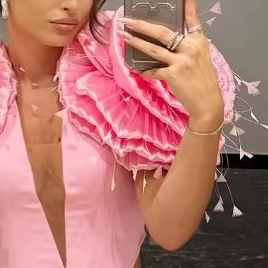 Pink Two Pieces Prom Dresses W - đánh giá và giá Women Formal Wear Online
