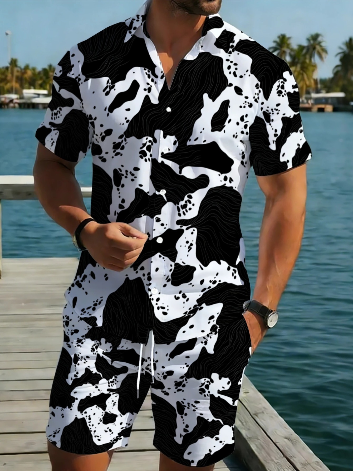 Monochrome Abstract Camouflage - đánh giá và giá Monochrome Suit Set