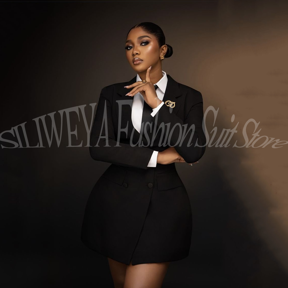 Elegant Black Women Blazer Sui - đánh giá và giá Women Formal Wear Korean