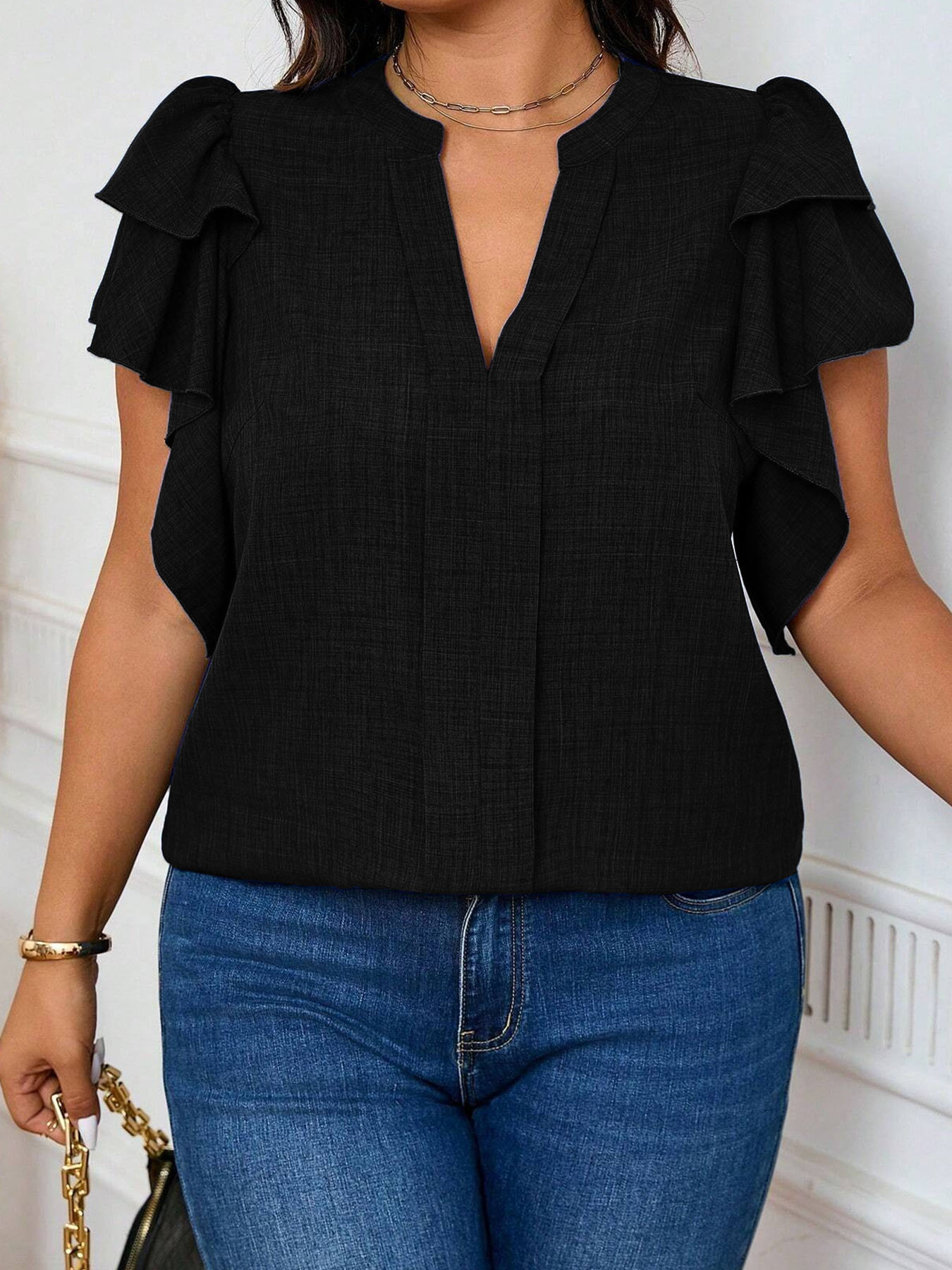 Women's Plus-Size Elegant Tier - đánh giá và giá Women'S Formal Wear Blouse