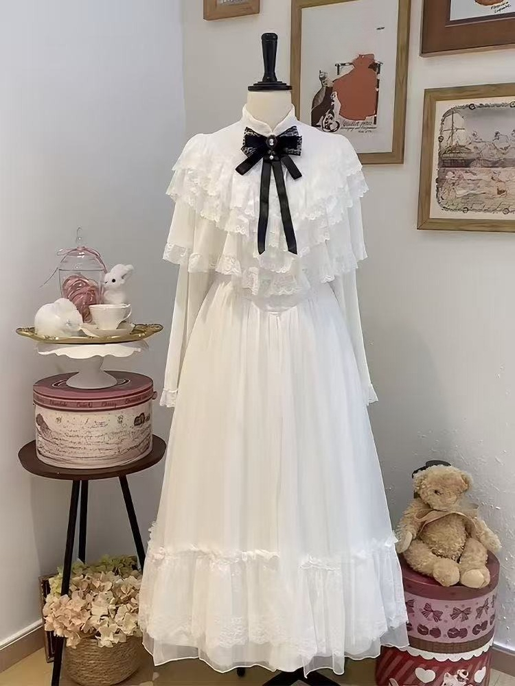 Japanese Short Sleeve Bow Lace - đánh giá và giá Formal Women'S Wear