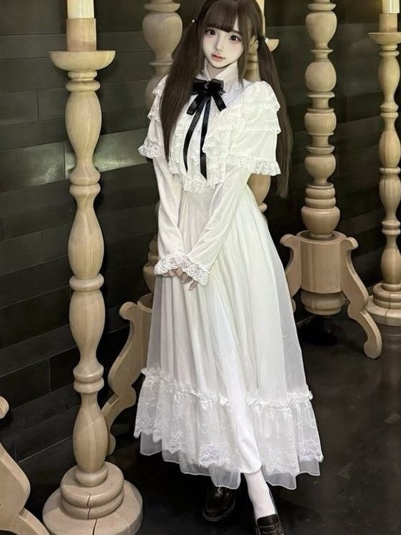 Japanese Short Sleeve Bow Lace - đánh giá và giá Formal Women'S Wear