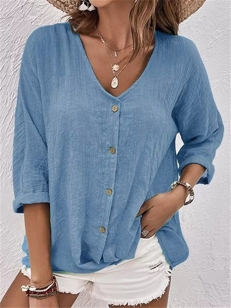 Elegant Buttons Solid Blouse S - đánh giá và giá Women'S Formal Wear Blouse