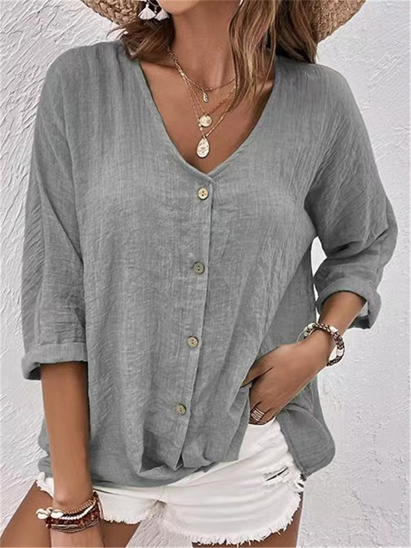 Elegant Buttons Solid Blouse S - đánh giá và giá Women'S Formal Wear Blouse