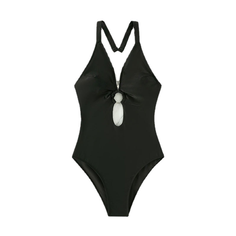 Cikini-Plunging Swimsuit for W - đánh giá và giá Monochrome Suit Set