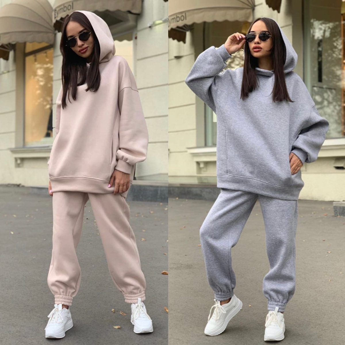 Monochrome Hooded Hoodie Set C - đánh giá và giá Monochrome Suit Set