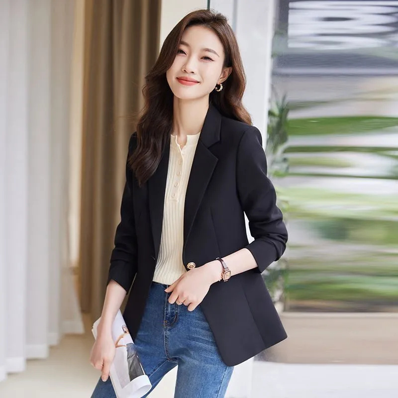 Korean Black Suit Jacket For W - đánh giá và giá Women Formal Wear Korean