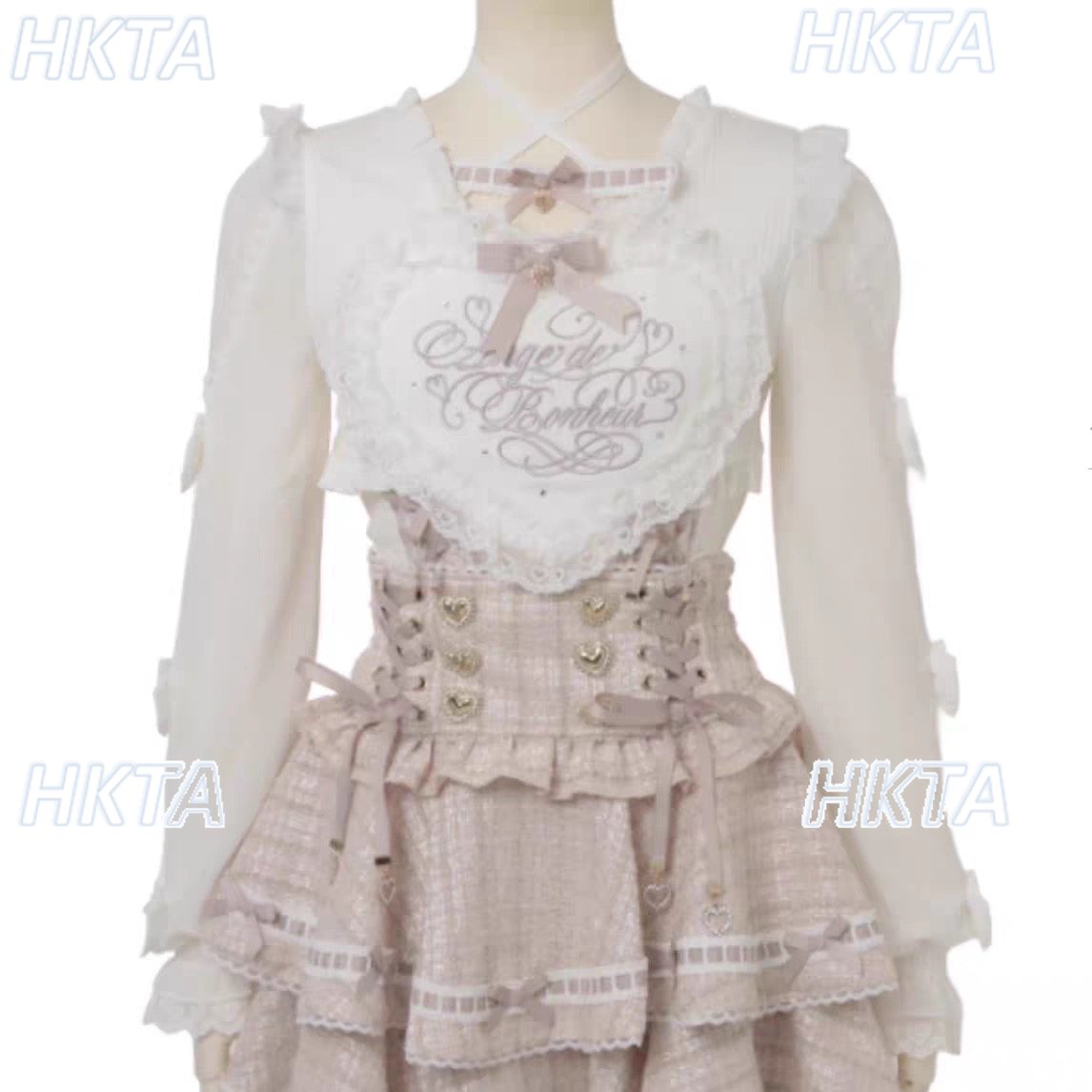 Japanese New Sweet Cute Pink W - đánh giá và giá Women'S Formal Wear Blouse